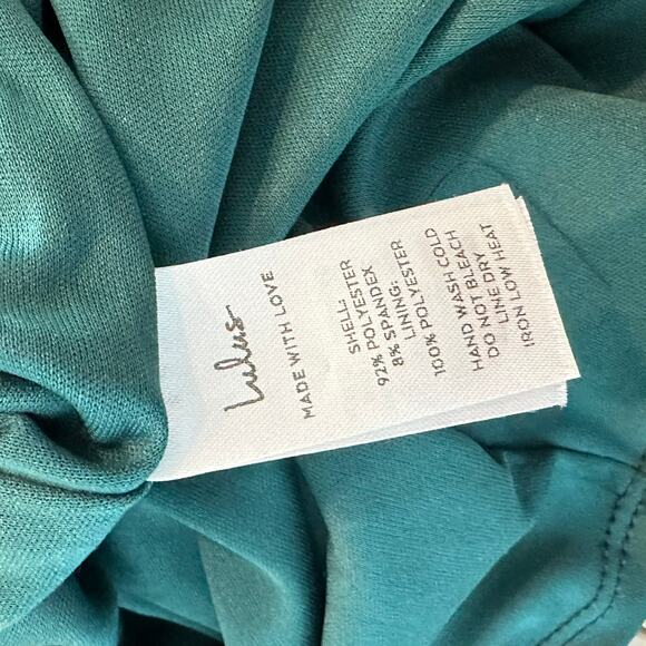 LULUS Candlelit Date Forest Green Velvet One-Shoulder Bodycon Dress Womens S NWT - Picture 10 of 12